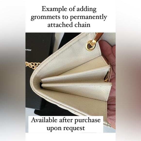 Saint Laurent blush pink Cassandre envelope wallet - Picture 16 of 16